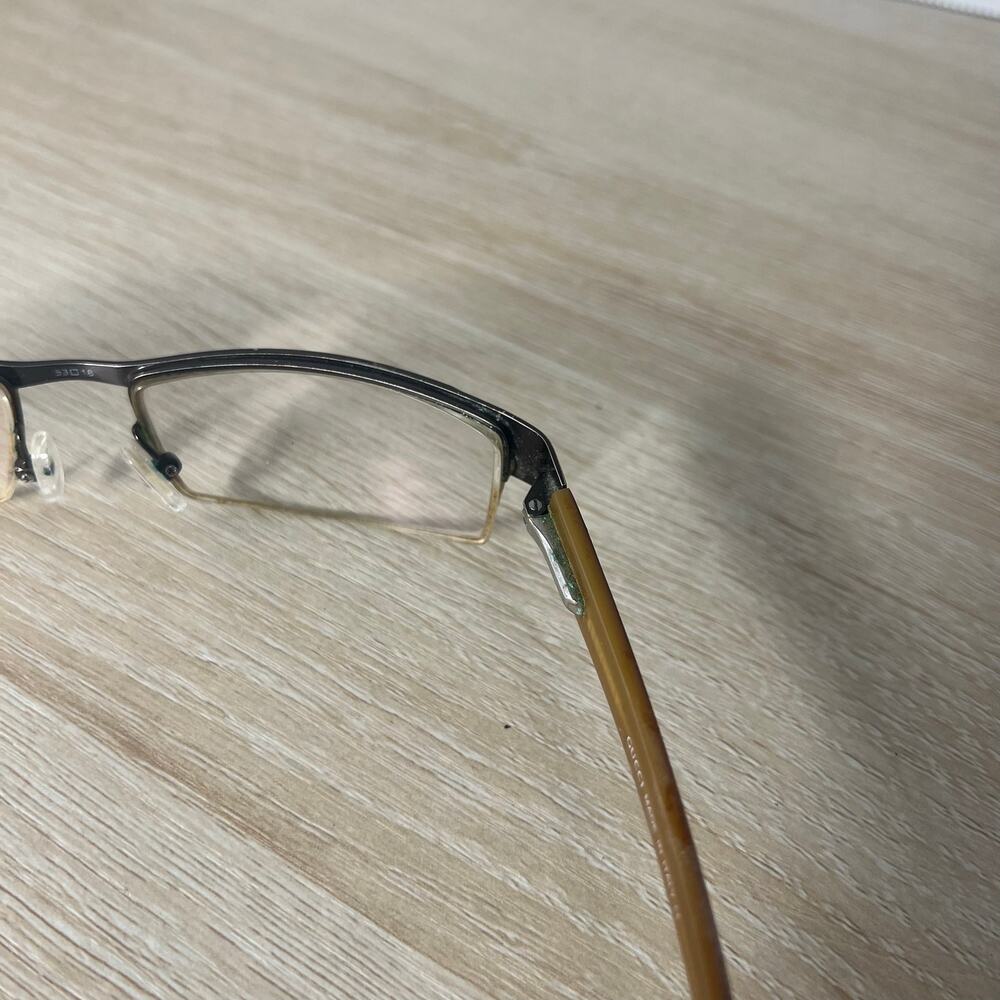 Gucci GG739 C5A Eyeglasses Brown Frames Half Rim PARTS ONLY 53-18-125 Italy - Picture 16 of 16